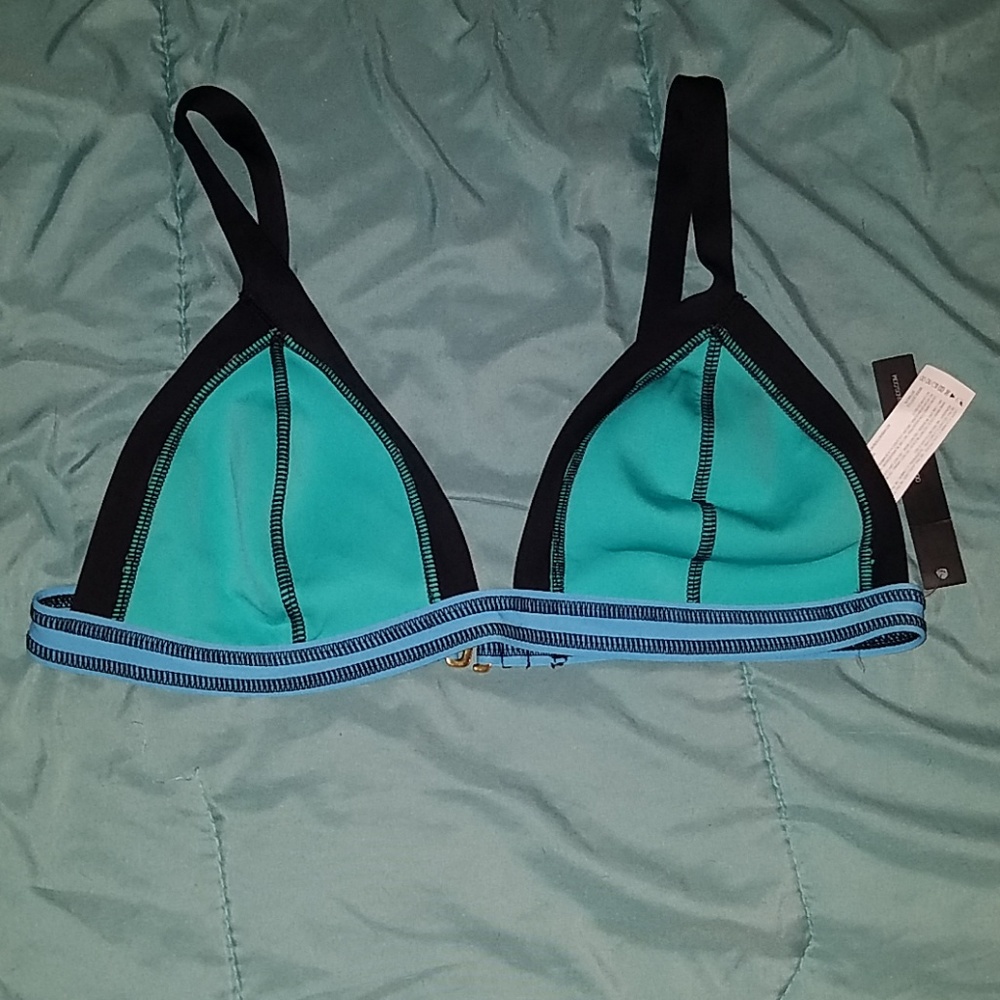 Teal bathing suit top